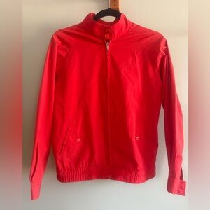 Bright Red Zipper Jacket